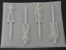 314sp Wild Man and Freeze Dude Chocolate or Hard Candy Lollipop Mold